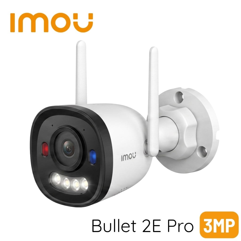IMOU Bullet 2E Pro 3MP 2.8mm Sesli Smart IR 30M Renkli Kablosuz IP Kamera