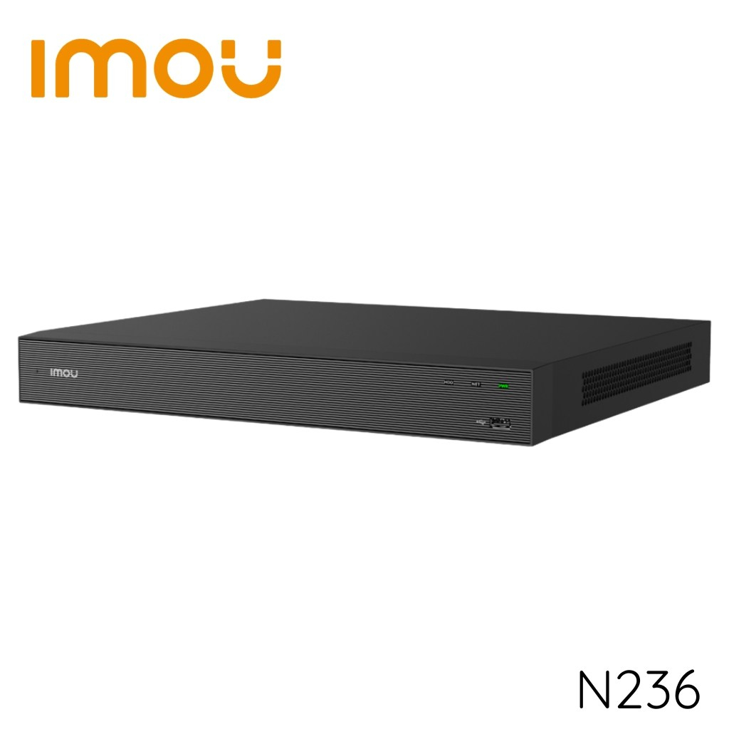IMOU N236 36 Kanal 2 Diskli 4K HDMI + 1080P VGA Analizli Mic + Speaker NVR