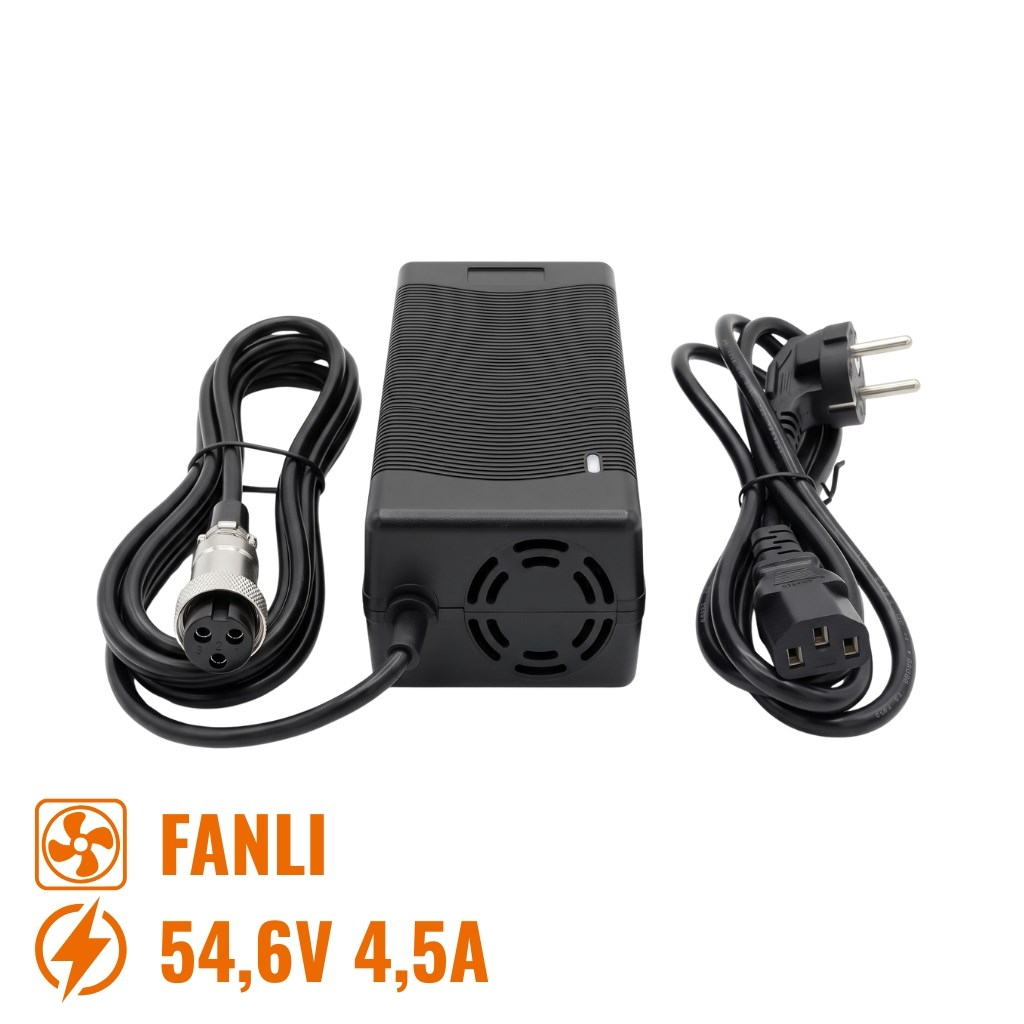 Onvo Super73 Uyumlu 54.6V 4.5A 3 Pin Fanlı Scooter Hızlı Şarj Aleti