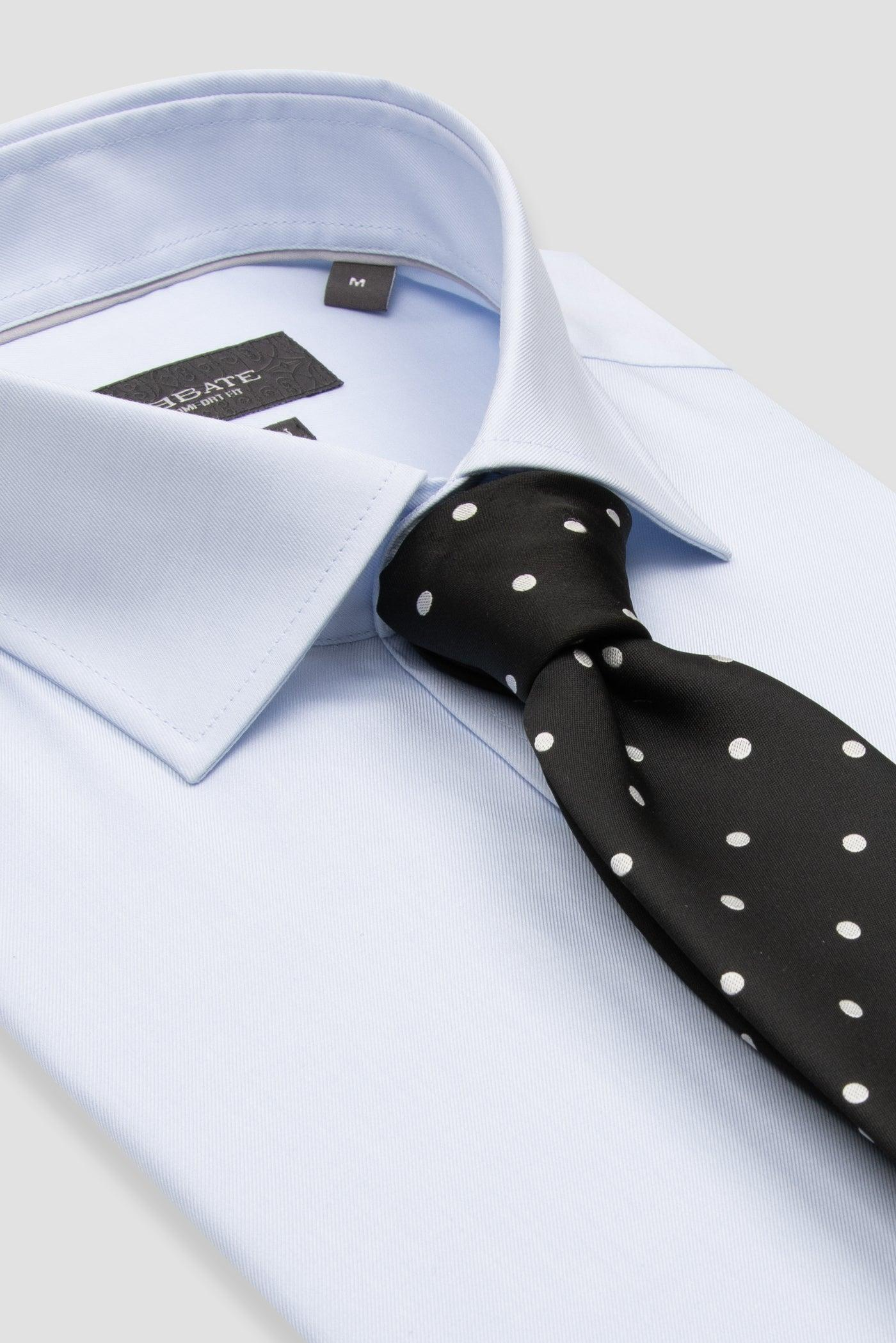 Abbate Fabio Non Iron Twill Pamuklu Comfort Fit Açık Mavi Klasik Yaka Erkek Düz Gömlek