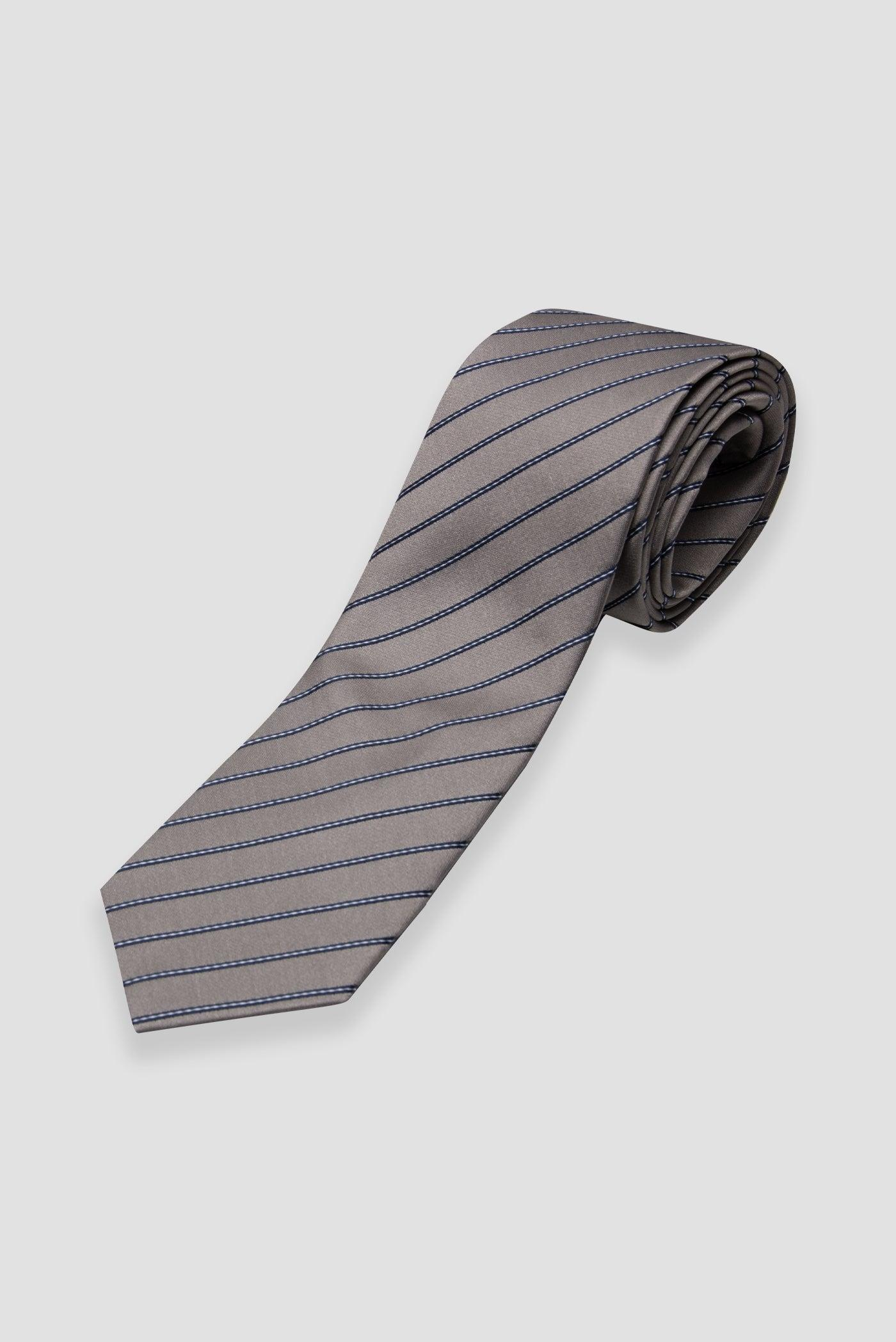 Abbate Kravat 8 cm Mikrofiber Polyester Sarı Erkek Çizgili Kravat