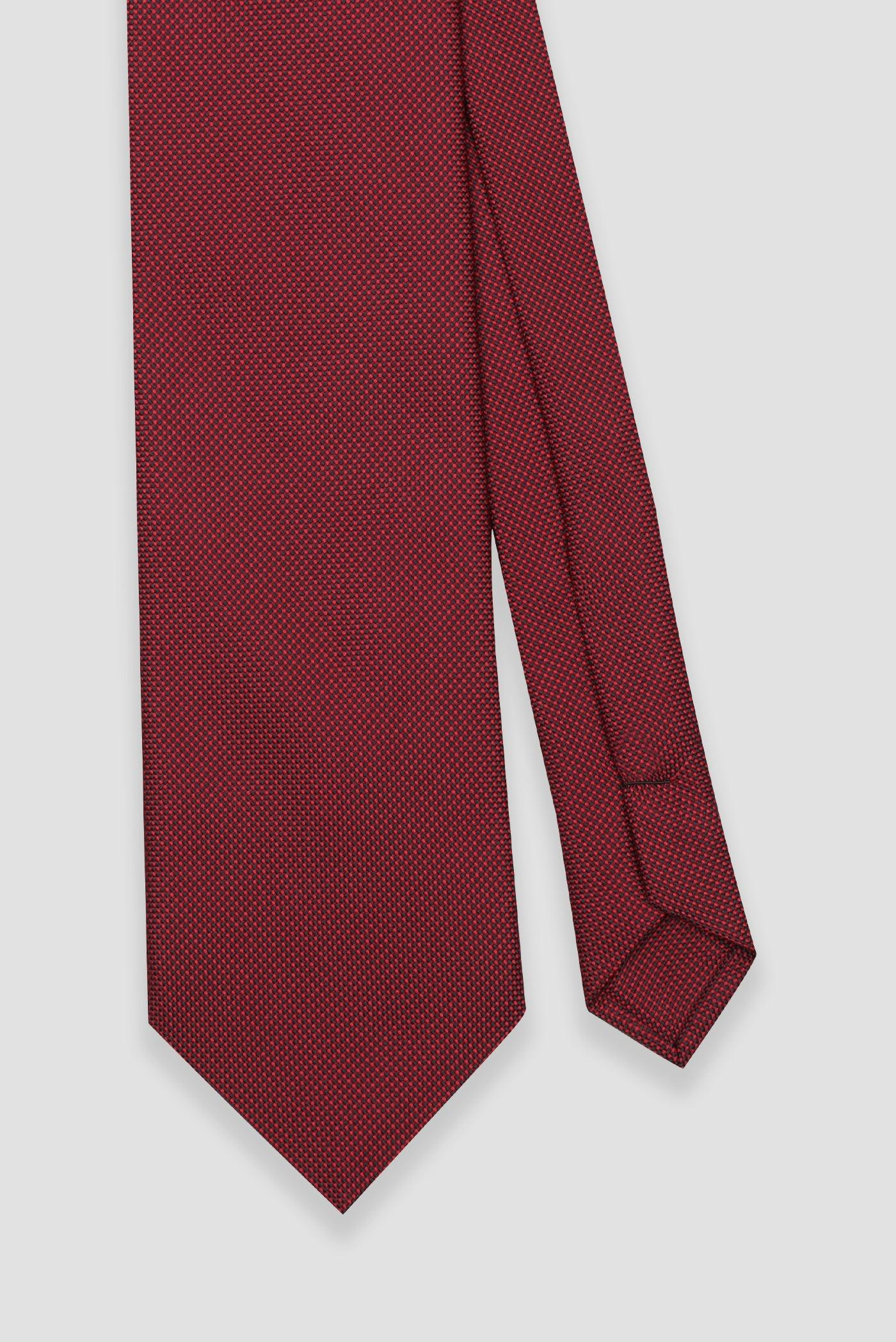 Abbate Kravat 8 cm Mikrofiber Polyester Bordo Erkek Desenli Kravat