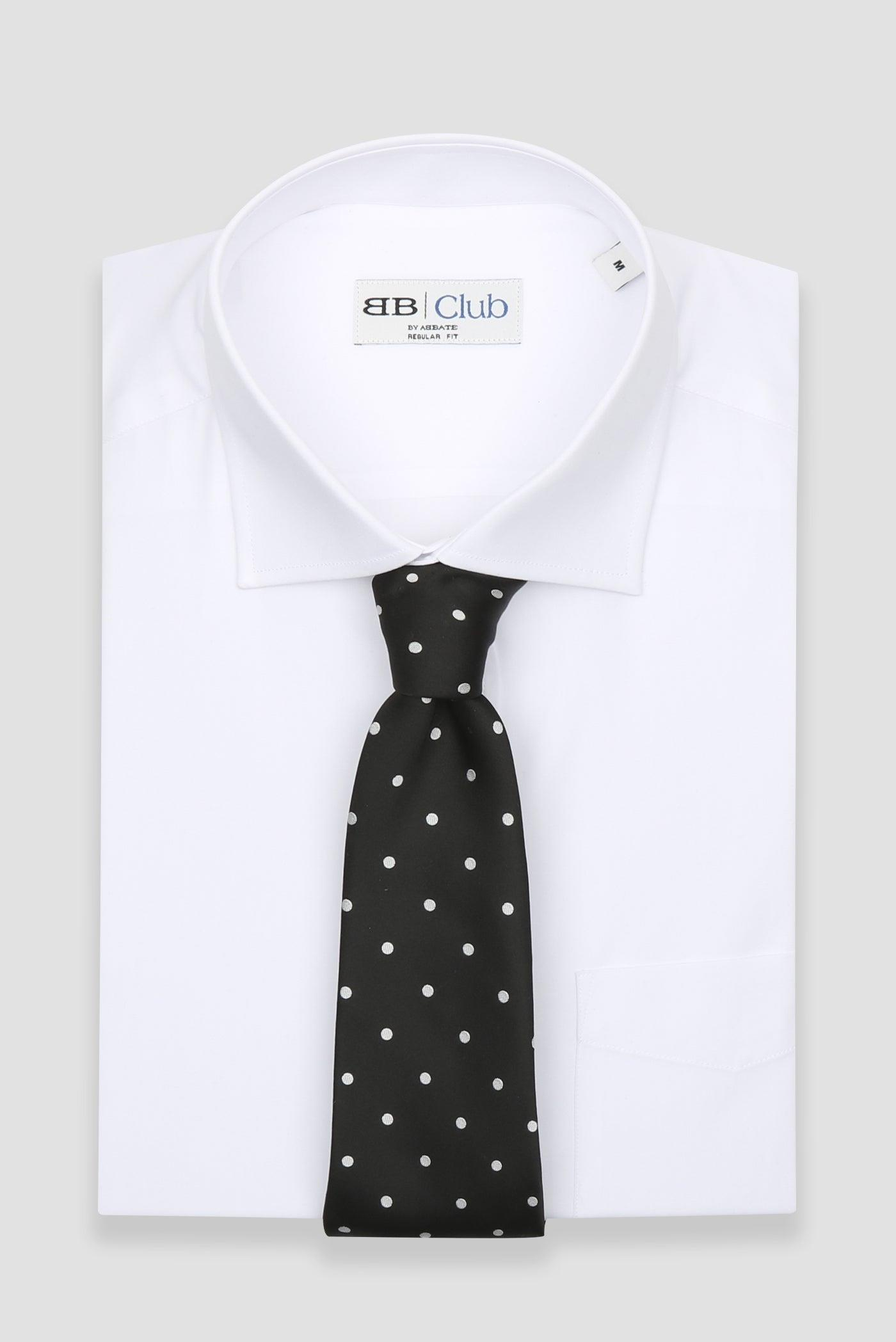 BB Club Lima Poplin Pamuk Polyester Regular Fit Beyaz Klasik Yaka Erkek Düz Gömlek