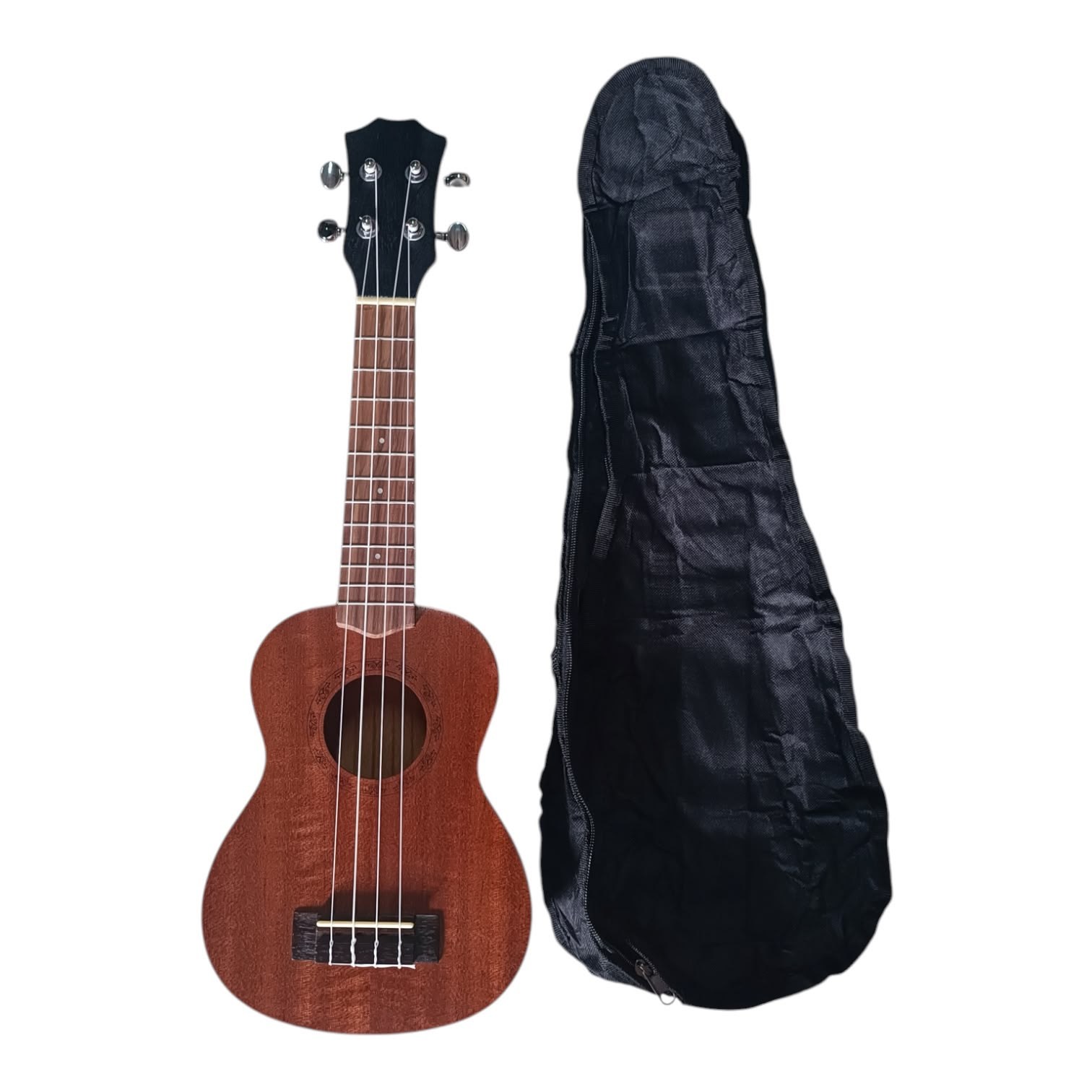 KÖHNER KH-SUL Masif Maun Soprano Ukulele – 4 Telli 12 Perde Akustik Ukulele – Maun Ağacı Gövde – Soprano Kasa – Kılıf Hediye