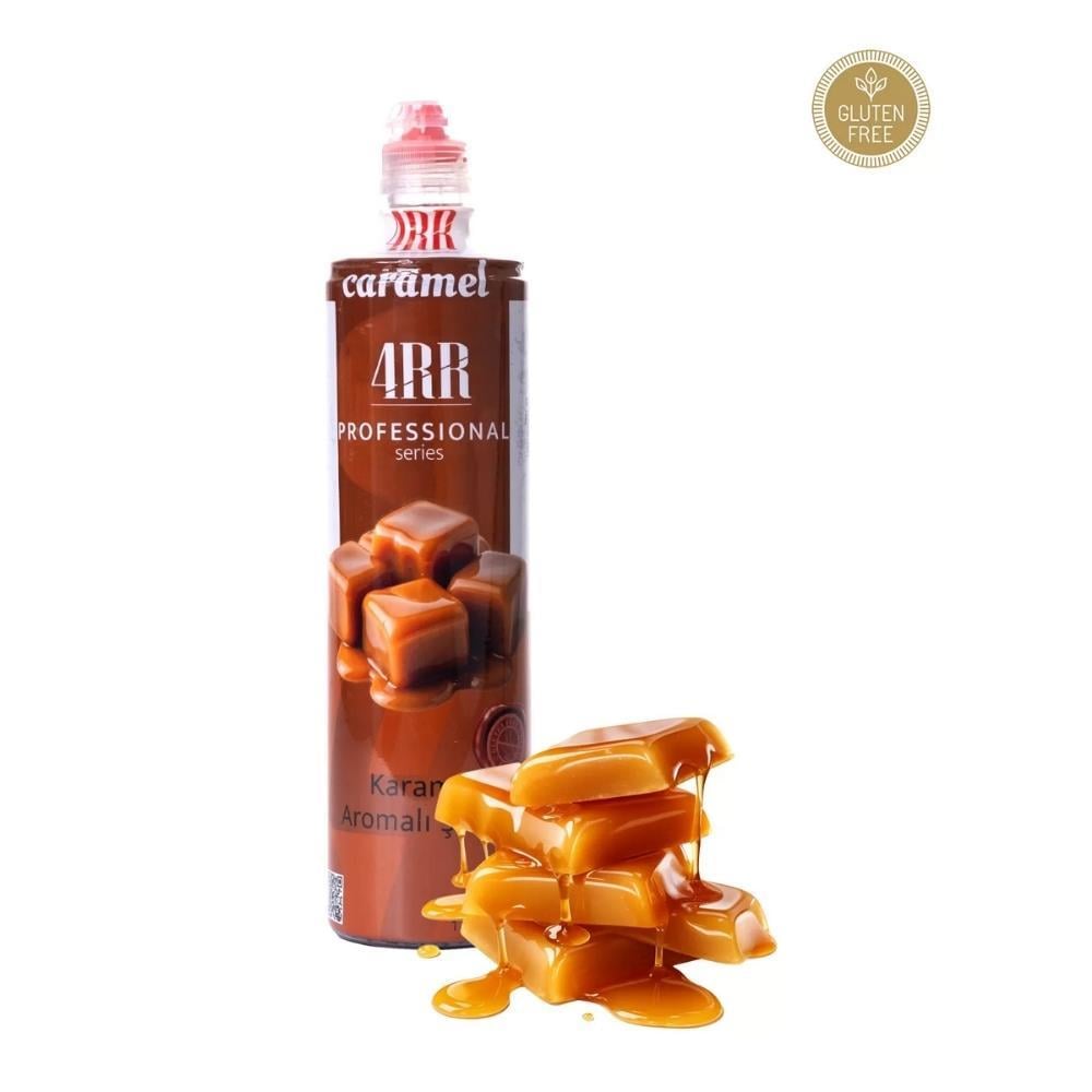 4RR Karamel Aromalı Kahve & Tropikal İçecek & Kokteyl Şurubu 750 ml