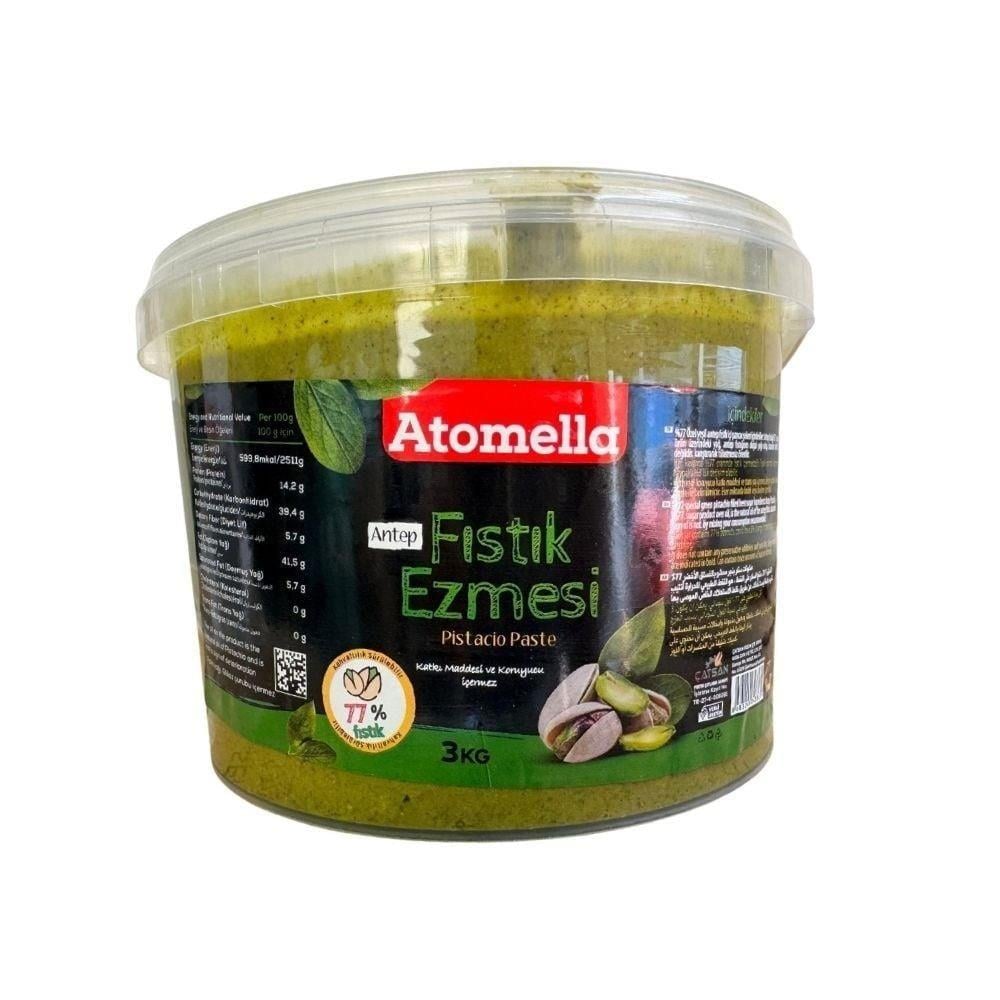%77 Antep Fıstığı Ezmesi - Şeker Pancarı Ile Doğal Lezzet 3 Kg