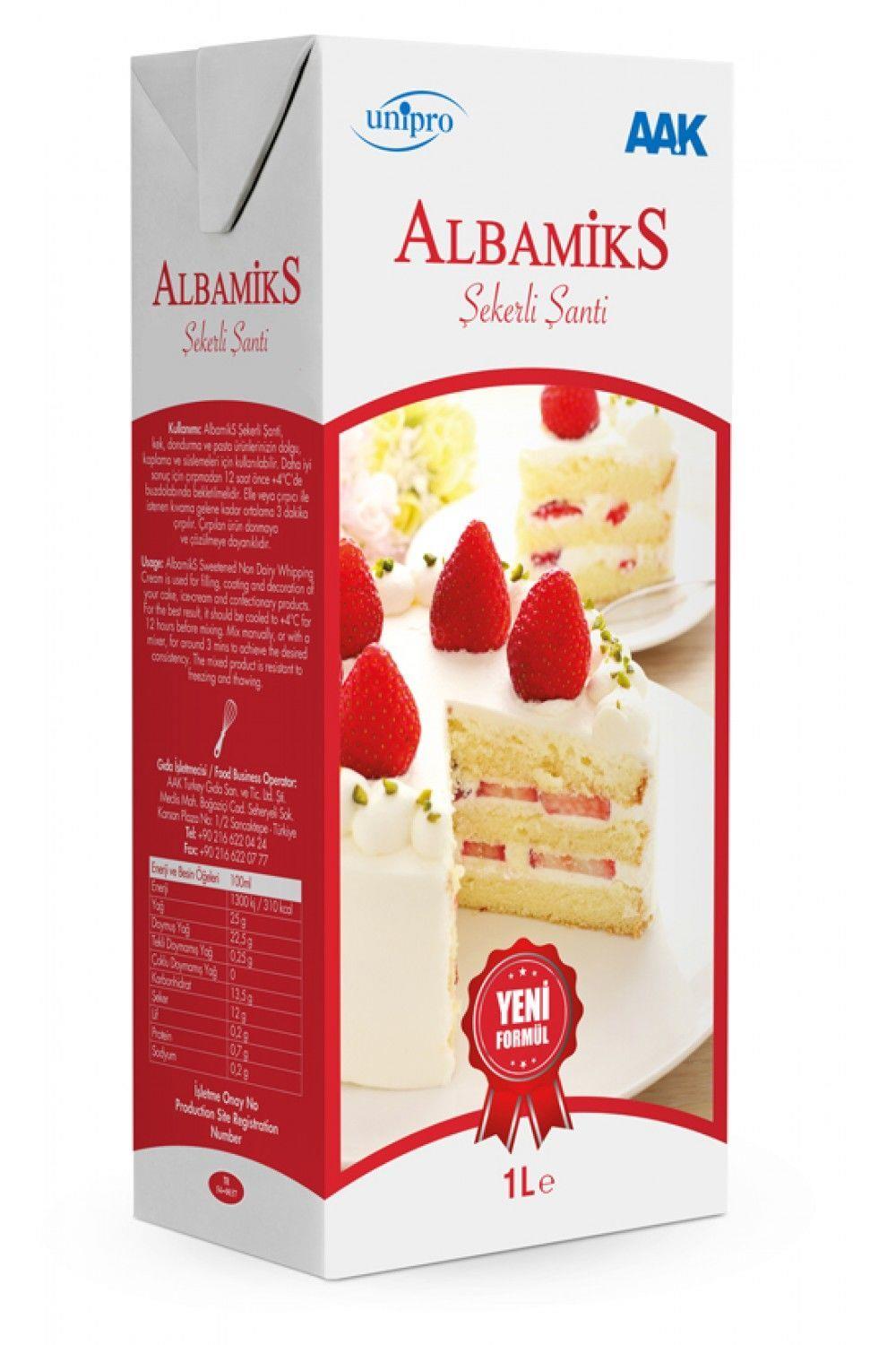 Albamiks Şekerli Soğuk Krema (Şanti) 1 Lt