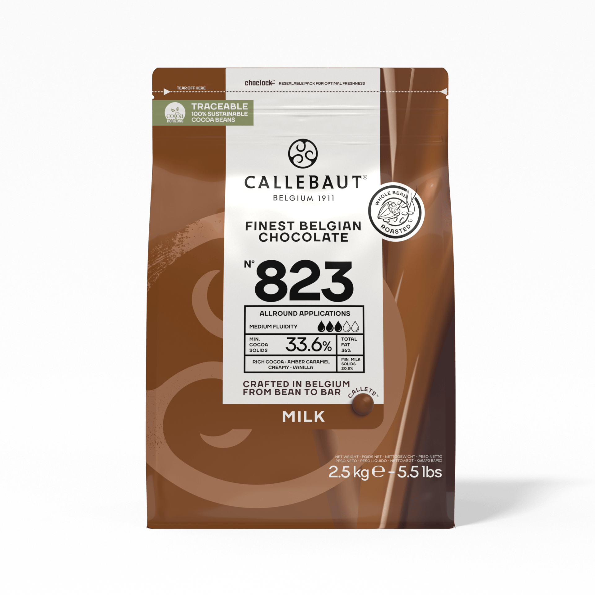 Callebaut 823 Sütlü Drop Çikolata 2,5 Kg