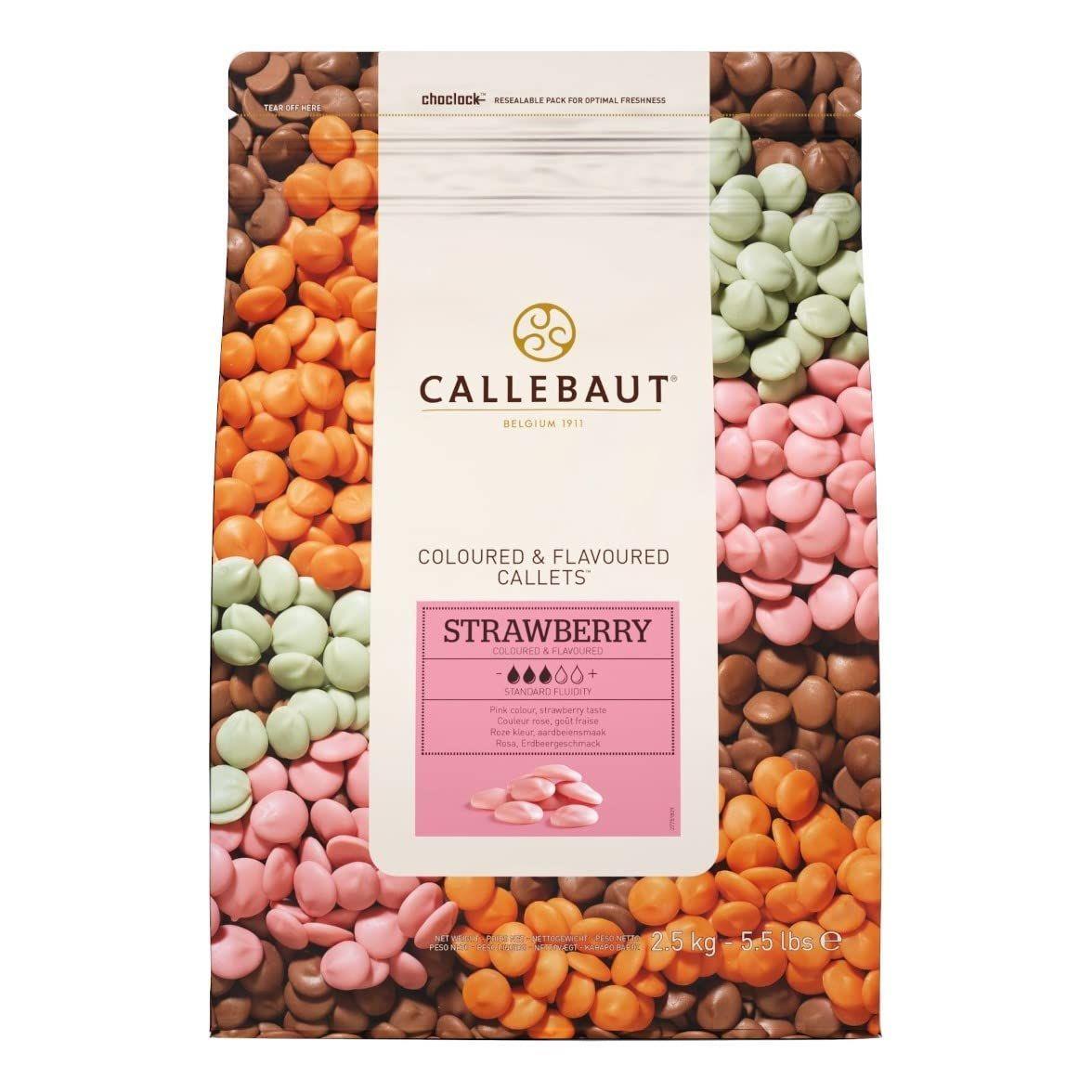 Callebaut Çilekli Drop Çikolata 2,5 Kg