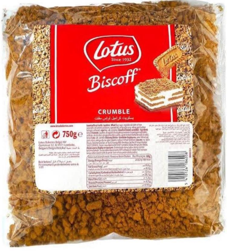 Lotus Biscoff Bisküvi Kırıkları 750 Gr (Biscoff Crumble)