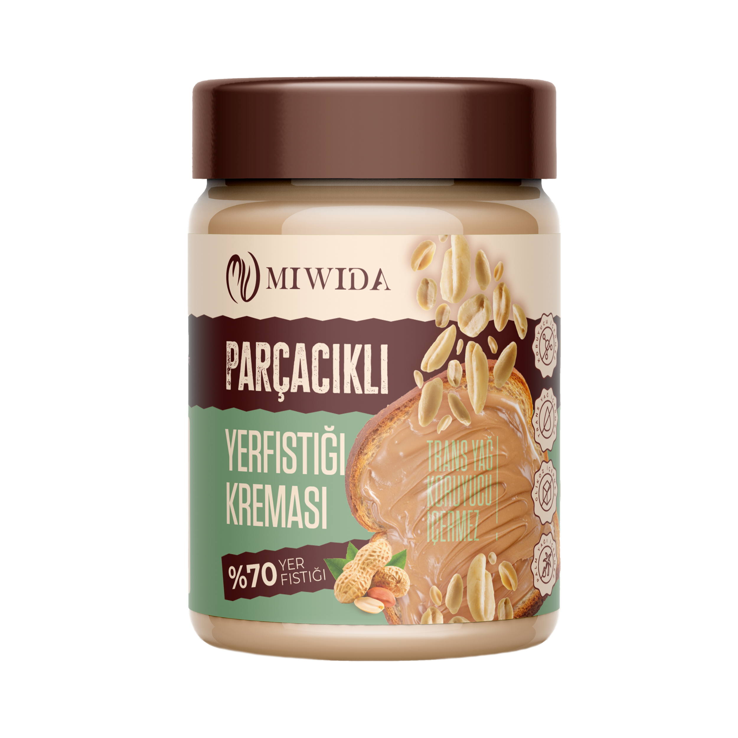 MİWİDA Parçacıklı Yer Fıstığı Kreması 350 G