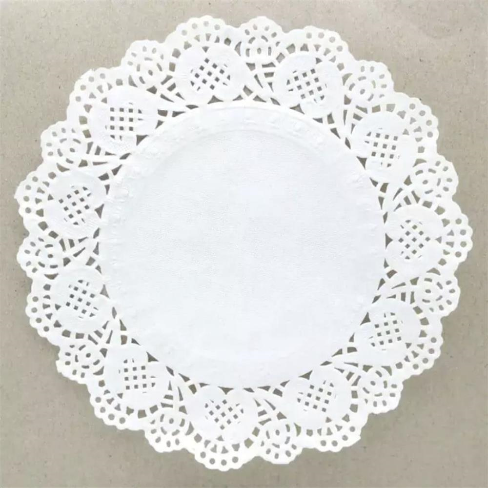 Servis Sunum Dantel Kağıt 18 cm – 100’lü | Pasta, Tatlı, Çay Sunumu ve Paketleme İçin