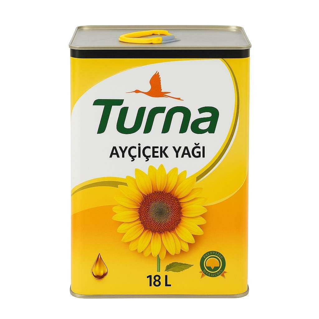 Turna Ayçiçek Yağı 18 Lt Teneke
