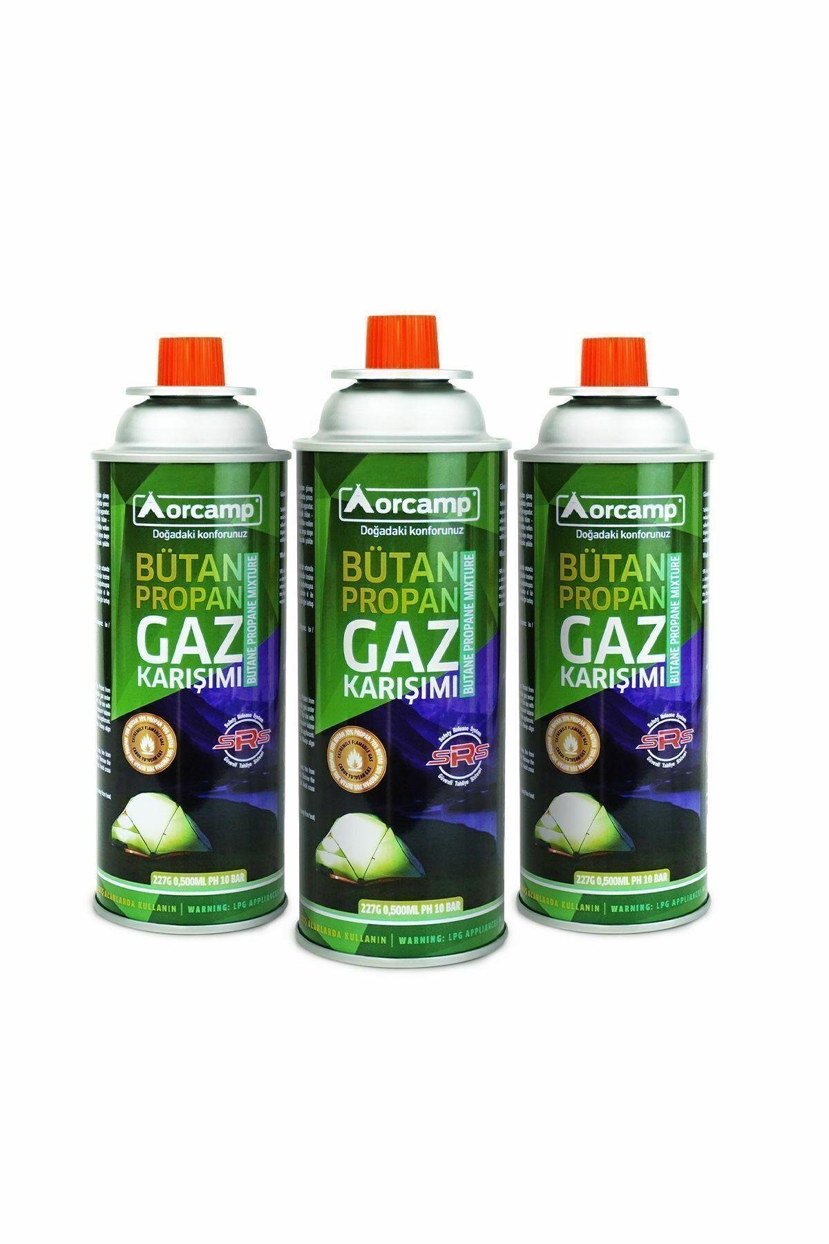 Valfli Gaz Ocak Kartuşu 3'lü Set 227 gr
