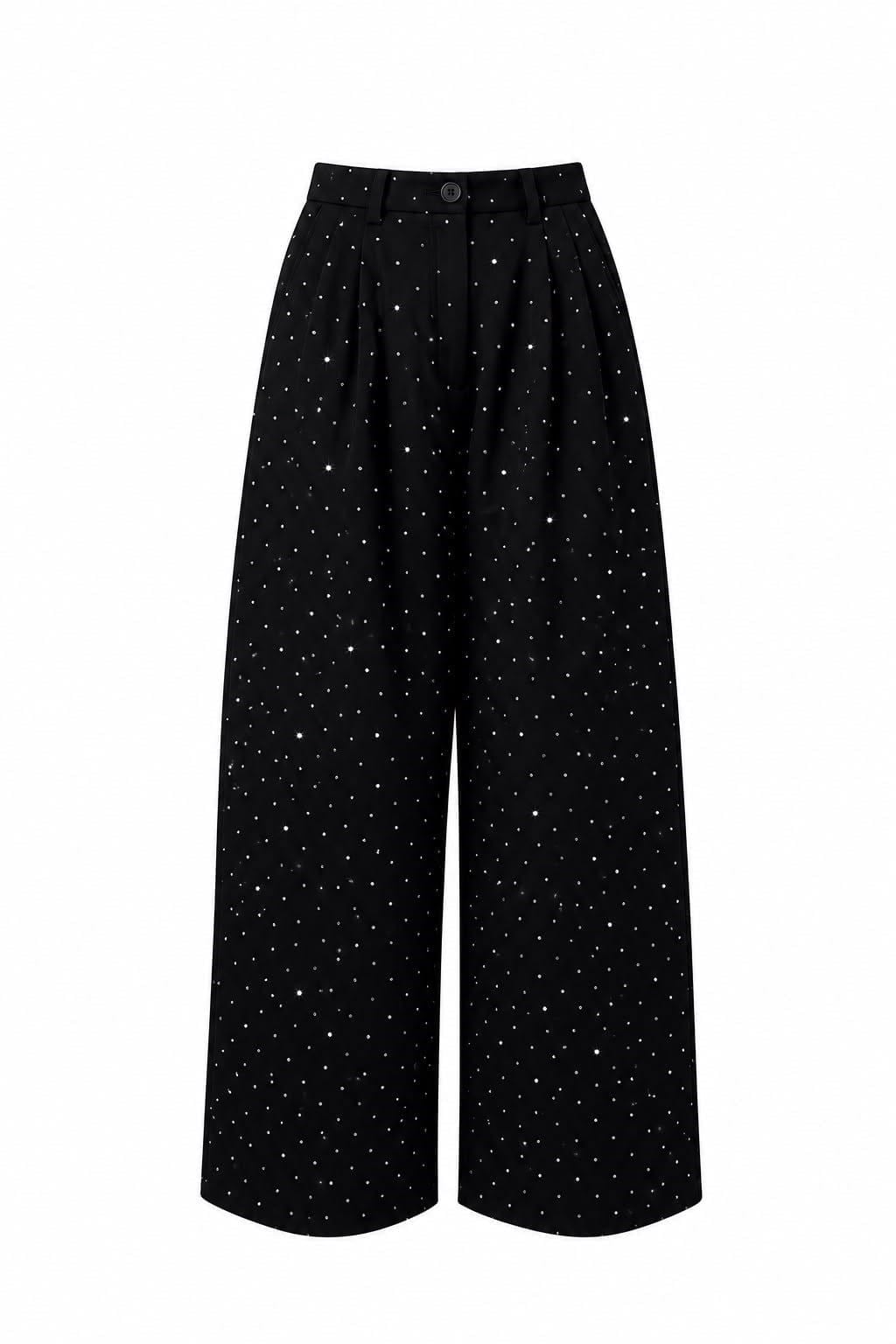 Also Siyah İthal Taşlı Balon Pantolon