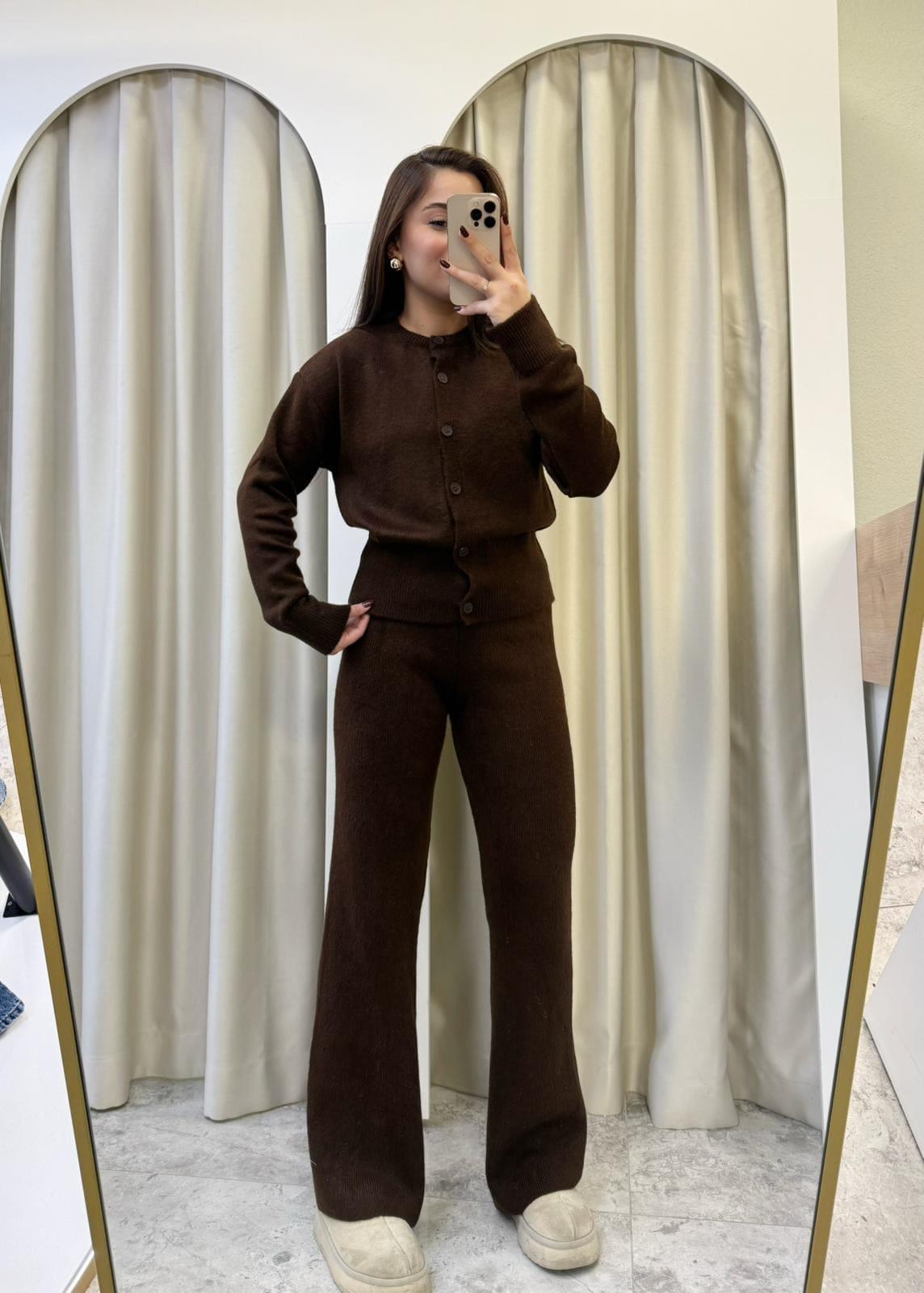Celina Triko Takım Kahve