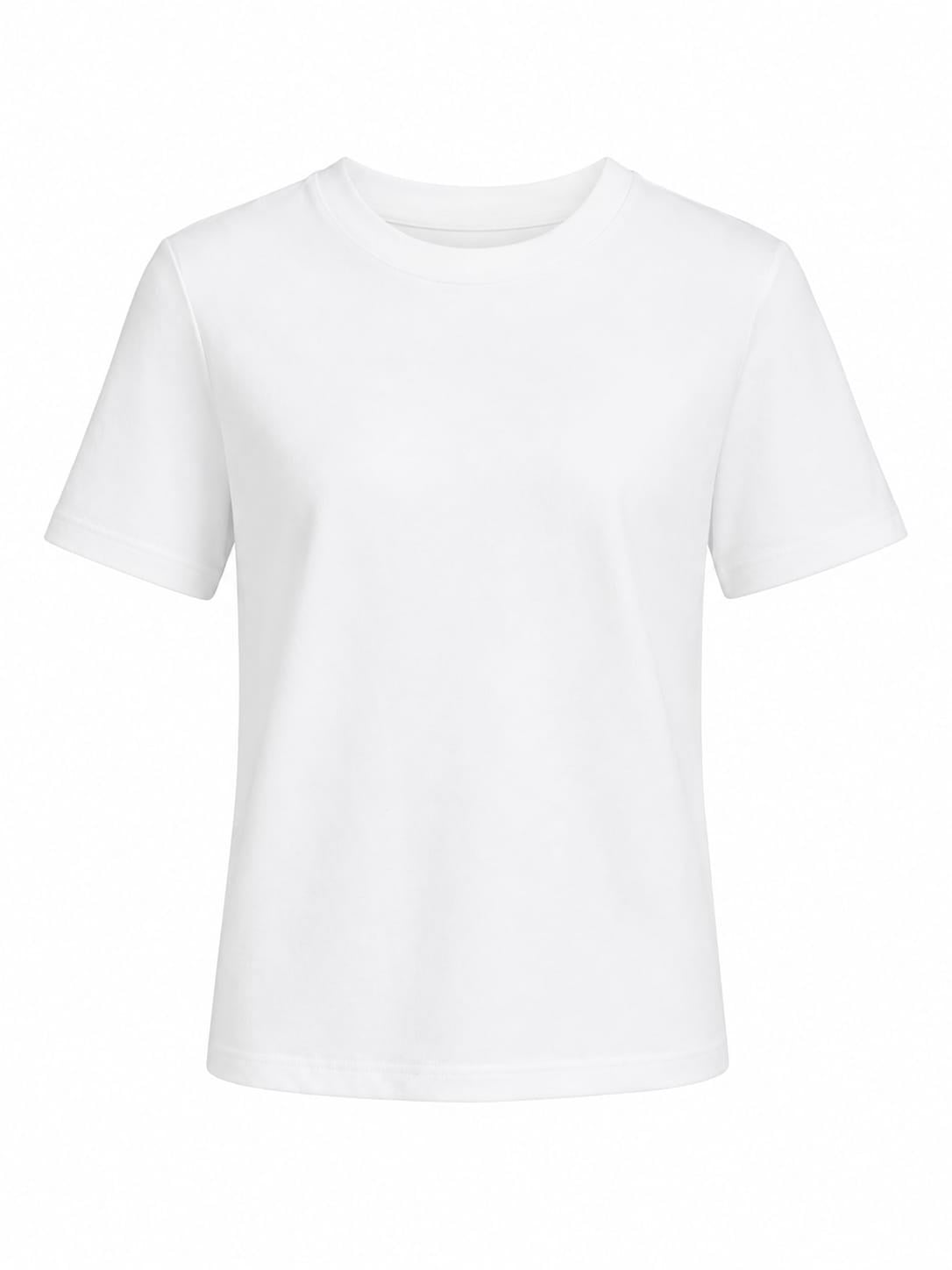 Sablon Cos Marka Beyaz Basic Tişört