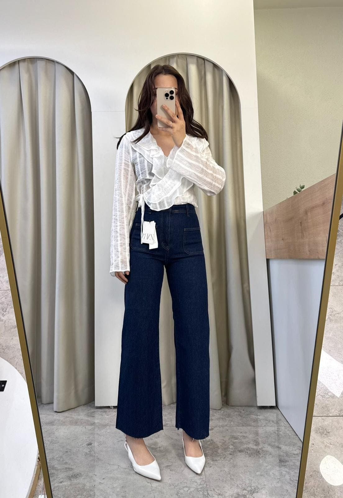 Selfy İndigo Çift Cepli ZR Jean 