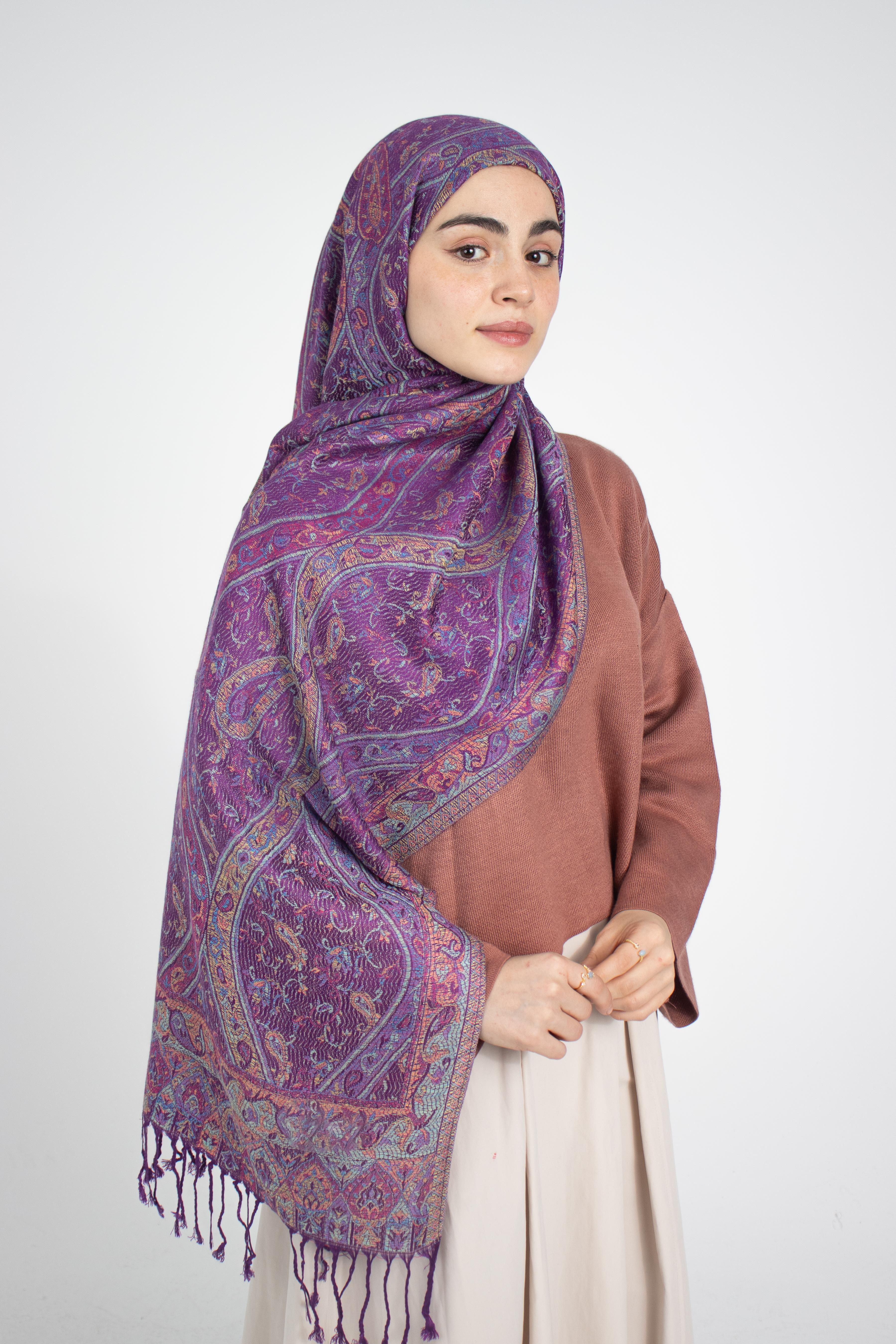 Cashmere Collection - Sümbül / Dokuma Kaşmir Şal