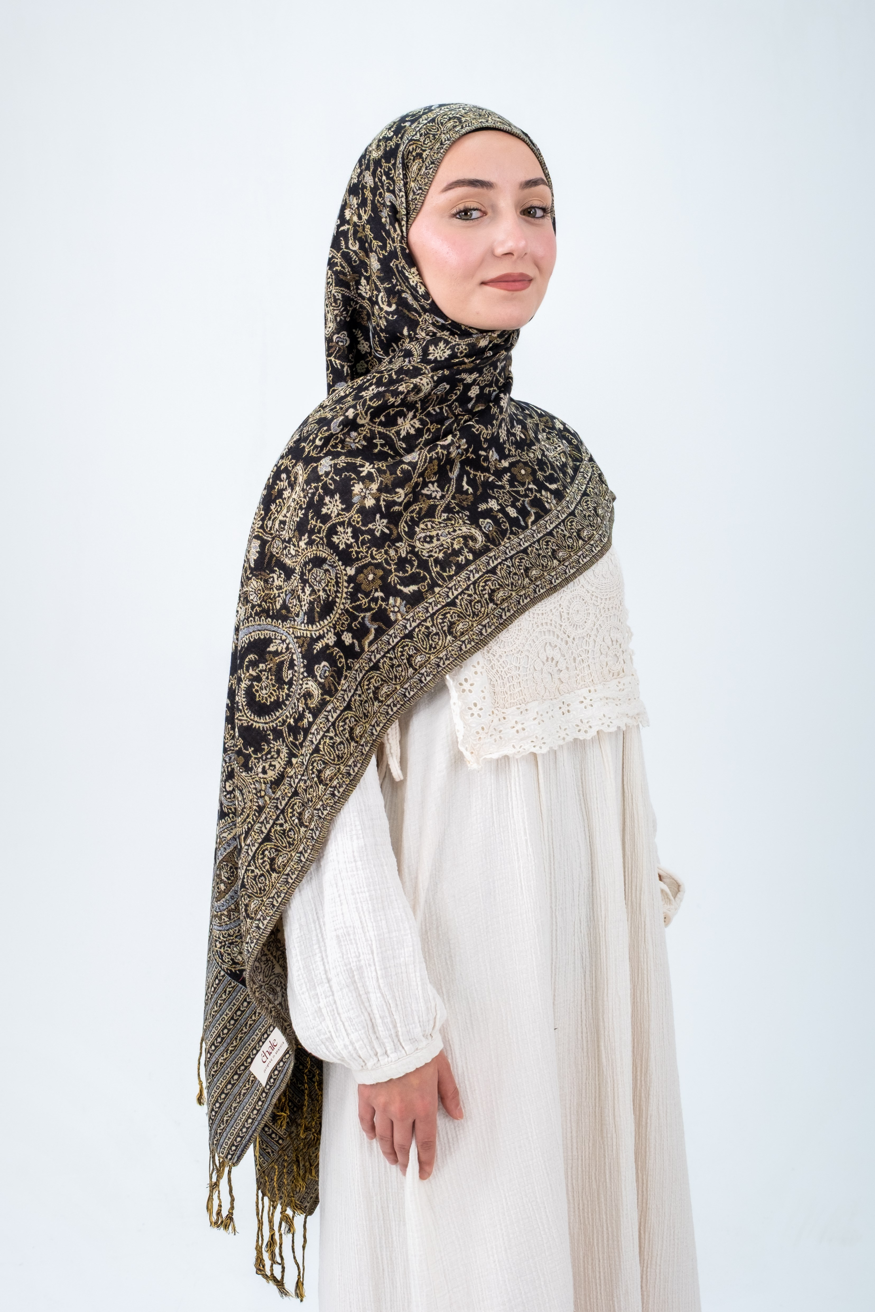Royale Passage Serisi - Palace Nightingale - Cashmere Collection / Dokuma Kaşmir Şal