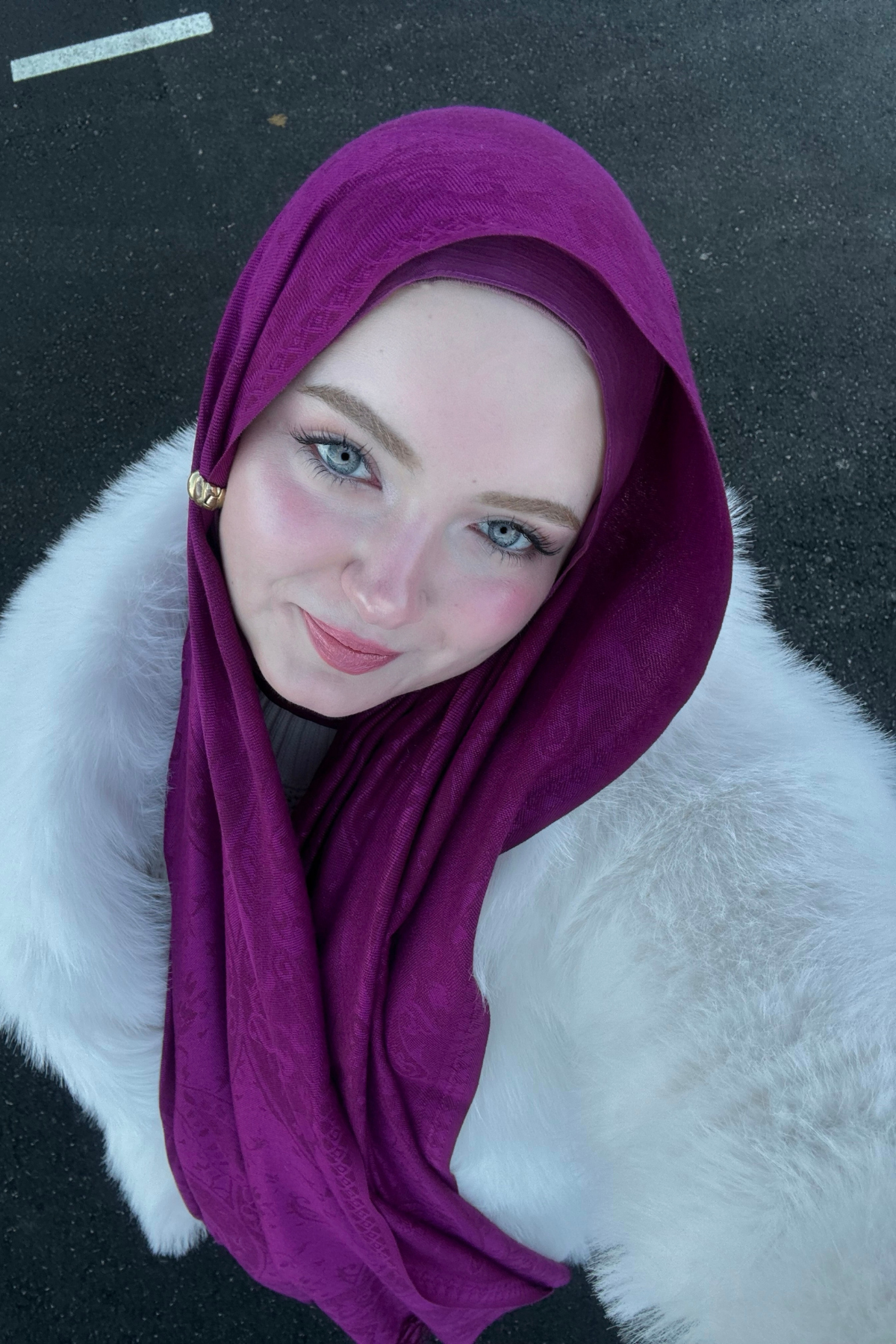 Shine Serisi - Berry Shine / Dokuma Pashmina Şal