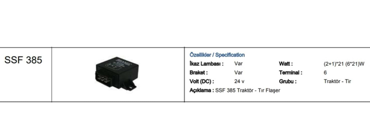 24V MERCEDES flaşer (49,31,49a,30b,C,C2) (2+1)x21w,6X21w