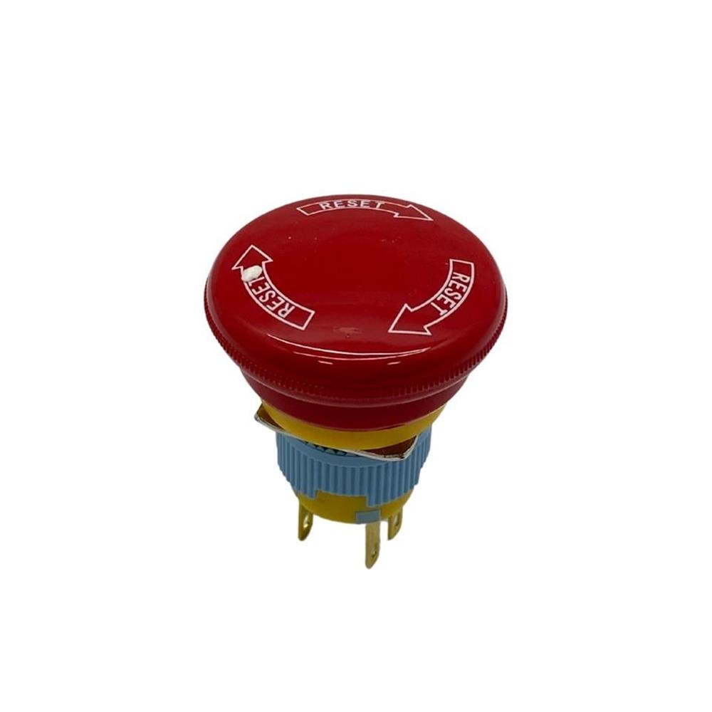 Acil Stop Bas Çevir Kırmızı Anahtar Buton 2NC 33mm