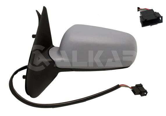 ALKAR 6125070 | Dış Dikiz Aynası Sol Elektrikli Asferık Isıtmalı Astarlı 5 Pin Seat Cordoba 1999-2002