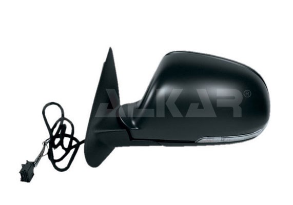 ALKAR 6129572 | Dış Dikiz Aynası Sol Elektrikli Asferık Isıtmalı Astarlı Otomatik Katlanır Sinyalli 11 Pin Alt Aydınlatma Skoda Octavia 2009-2012