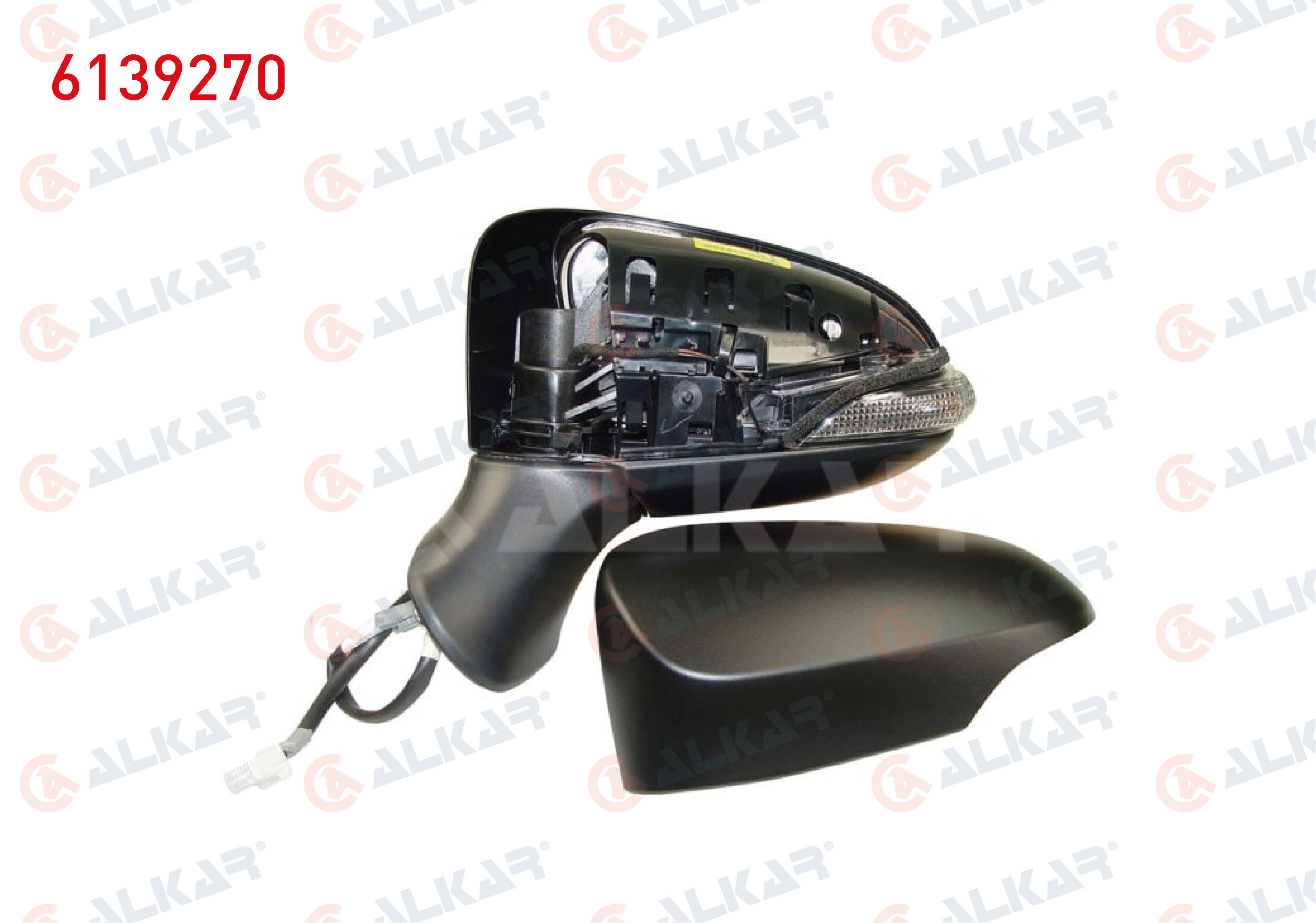 ALKAR 6139270 | Dış Dikiz Aynası Sol Elektrikli Asferık Isıtmalı Astarlı Sinyalli 7 Pin Toyota Avensis 2015-2018