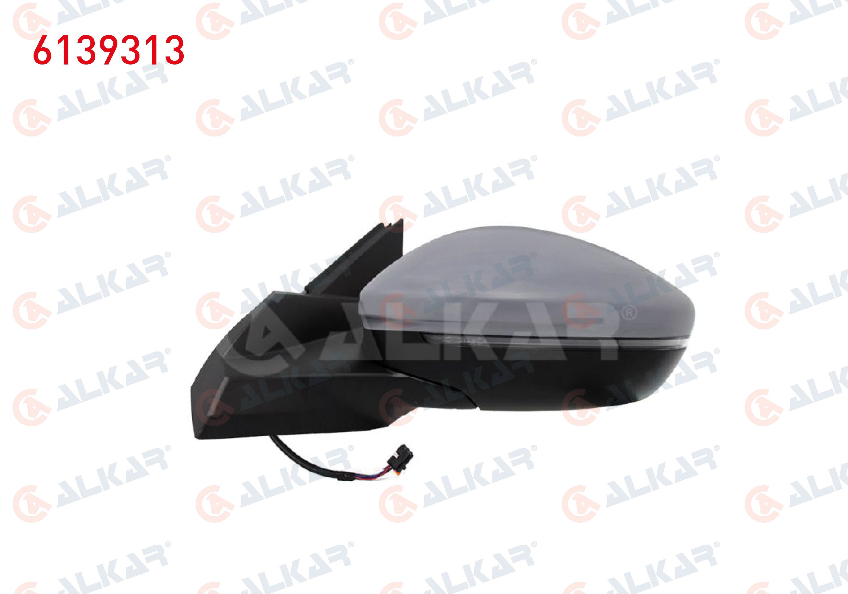 ALKAR 6139313 | Dış Dikiz Aynası Sol Elektrikli Isıtmalı Astarlı Sinyalli Led 6 Pin Peugeot 2008 II (U_) 2019 -