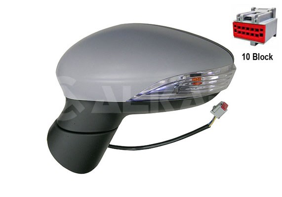 ALKAR 6139362 | Dış Dikiz Aynası Sol Elektrikli Asferık Isıtmalı Astarlı Sinyalli 6 Pin Ford Fiesta VI 2012-2016