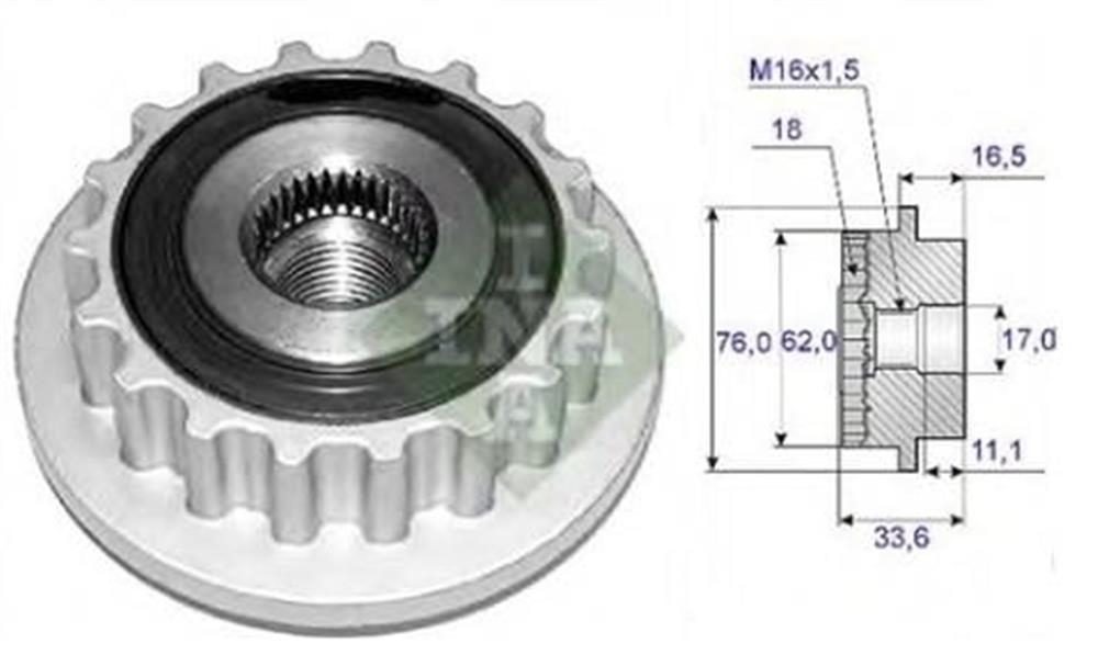 ALTERNATÖR KASNAĞI (KAPLİN) VW TRANSPORTER T5 TOUAREG
