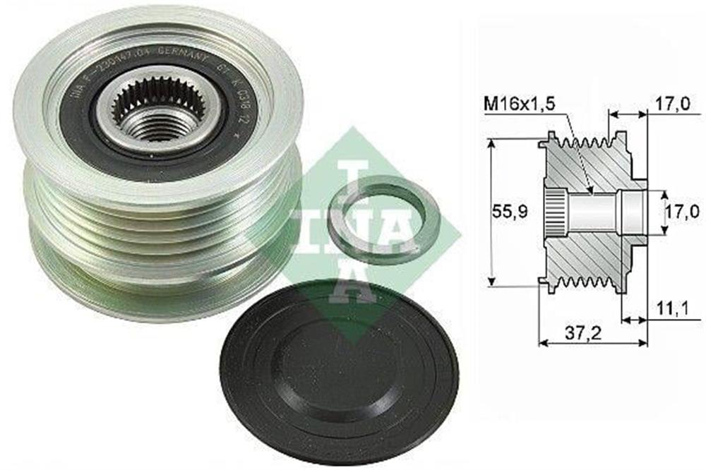 ALTERNATÖR KASNAĞI RENAULT CLIO-KANGO-MEGANE (8200113636)