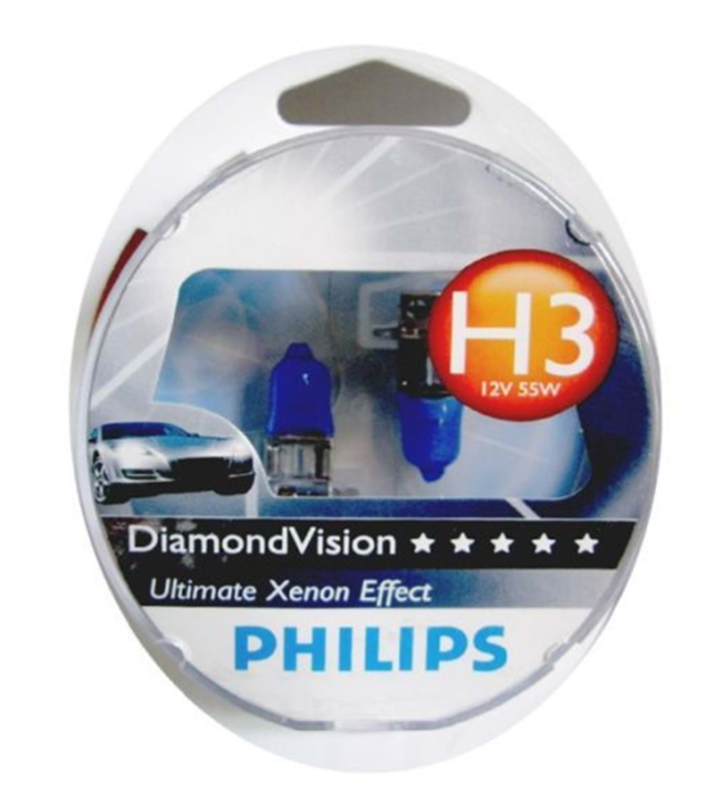 AMPUL H3 12V 55W DIAMOND VISION BEYAZ IŞIK