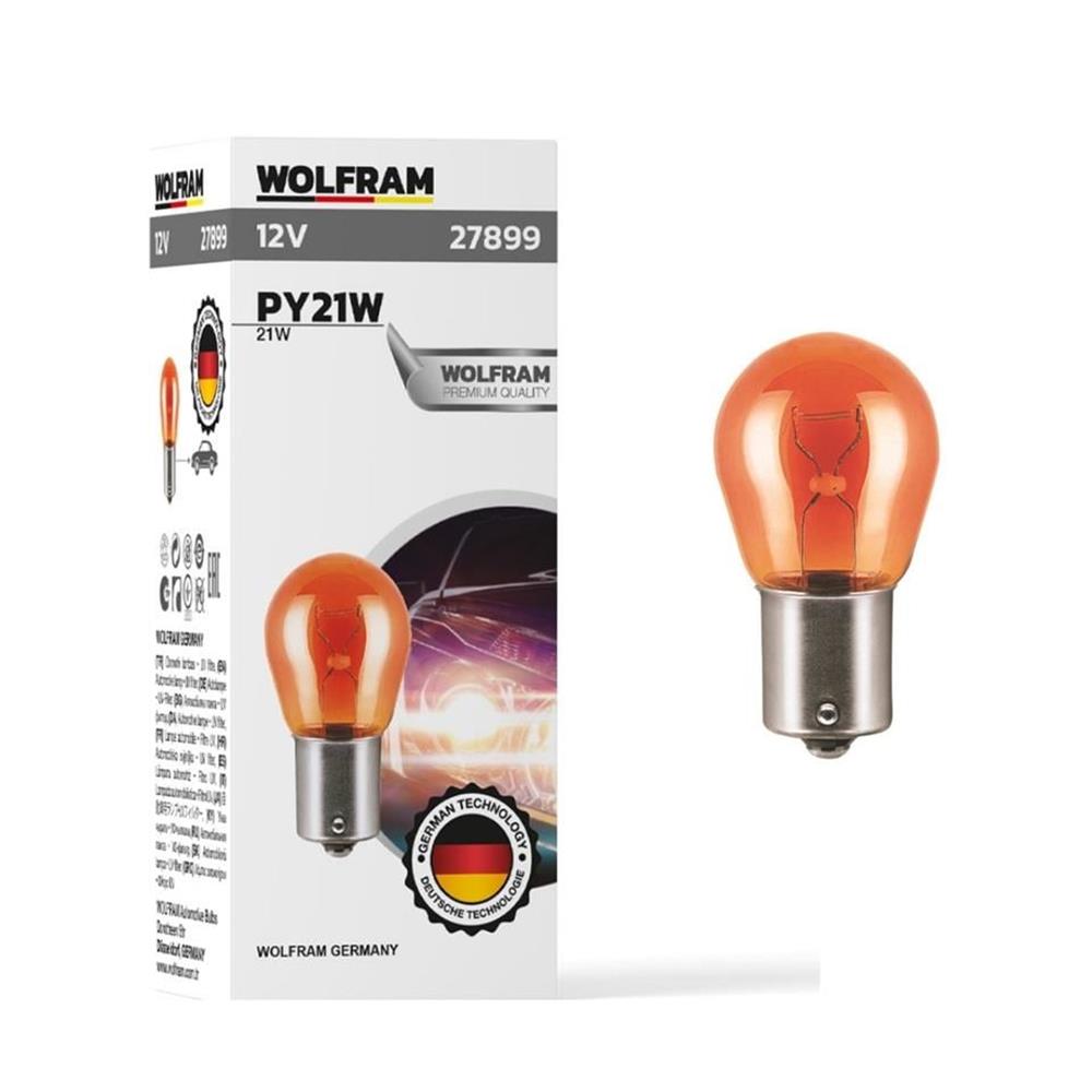AMPUL PY21W 12V 21W 93 AMPUL DÜZ TIRNAK SARI