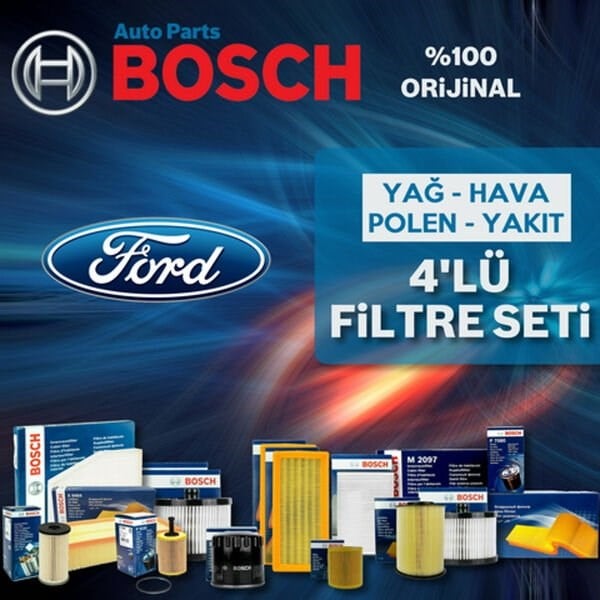 Bosch Ford Focus 1.6 Benzin Filtre Bakım Seti 1998-2004 4NP