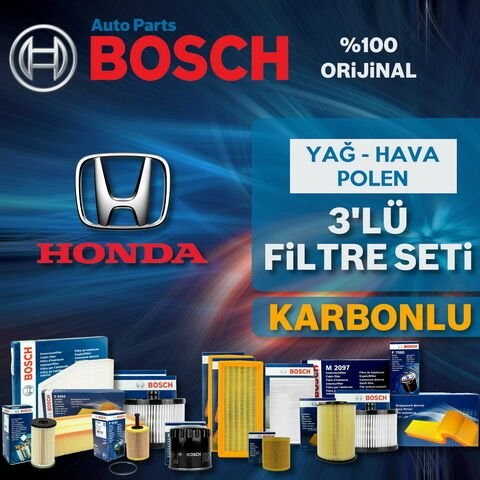 Bosch Honda Civic 1.6 FB7 Filtre Bakım Seti 2013-2016 3KP