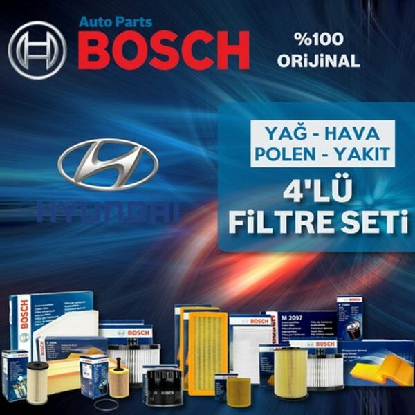 Bosch Hyundai i20 1.4 crdi Filtre Bakım Seti 2015-2018 4NP
