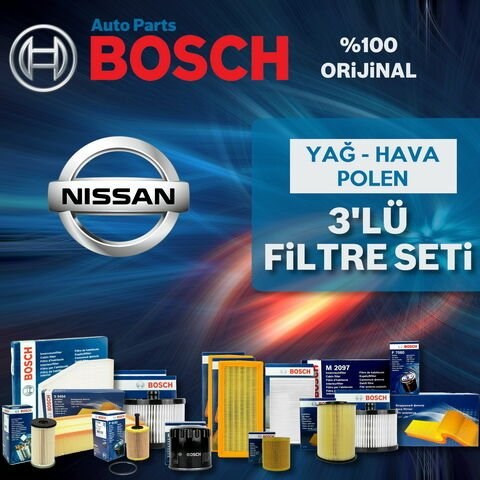 Bosch Nissan Juke 1.5 Dci Filtre Bakım Seti 2014-2019 3NP