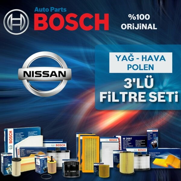 Bosch Nissan Note 1.4 E11 Filtre Bakım Seti 2006-2013 3NP