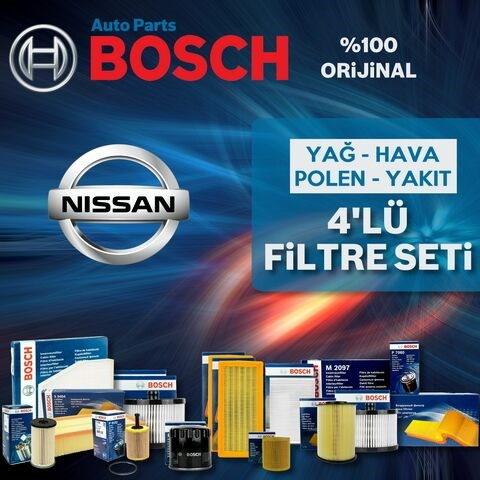 Bosch Nissan Qashqai 1.5 Dci Filtre Bakım Seti 2007-2013 4NP