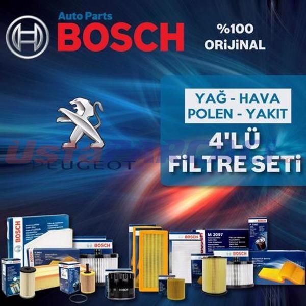 Bosch Peugeot 307 1.4 Hdi Filtre Bakım Seti 2001-2009 4NP