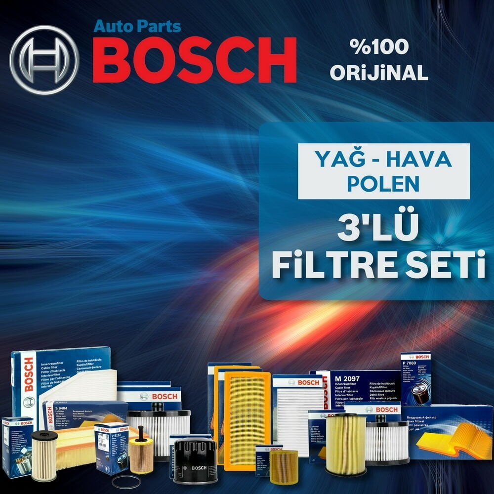 Bosch Renault Megane 4 1.6 Benzinli Filtre Bakım Seti 2016-2022 3NP