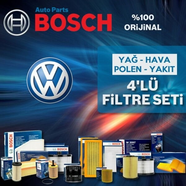 Bosch VW Passat 1.6 Benzin Filtre Bakım Seti 2001-2005 4NP ALZ