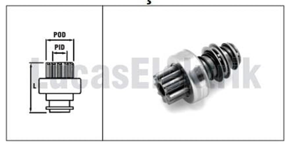 DİŞLİ 9 DİŞ INTER TRAKTOR INCE FREZE / STEYR-FENDTT TRAKTOR