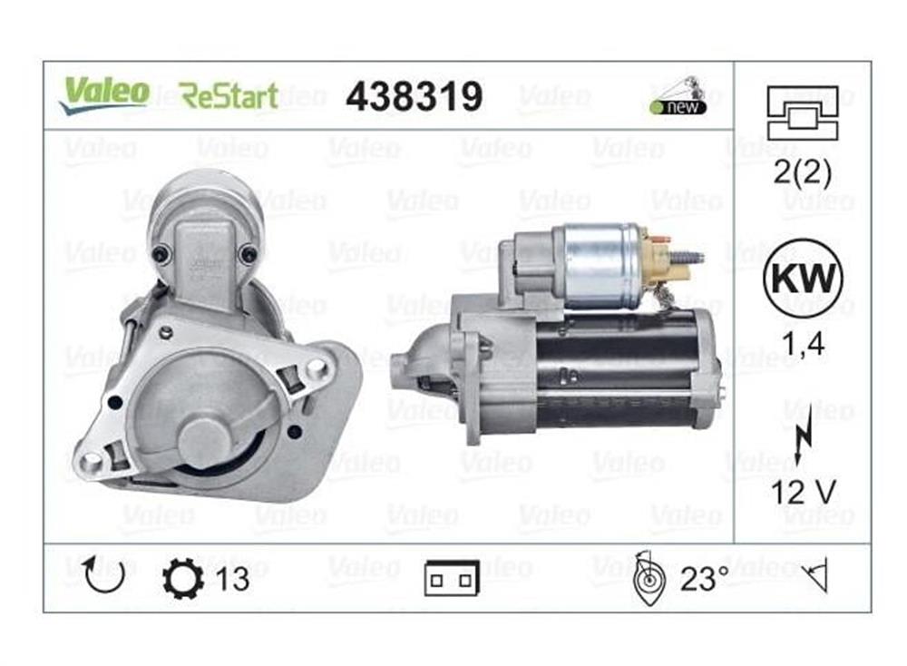 MARŞ MOTORU 12V 13DİŞ 1.4KW RENAULT CAPTUR DACIA DUSTER 1.5 DCİ (START STOP)
