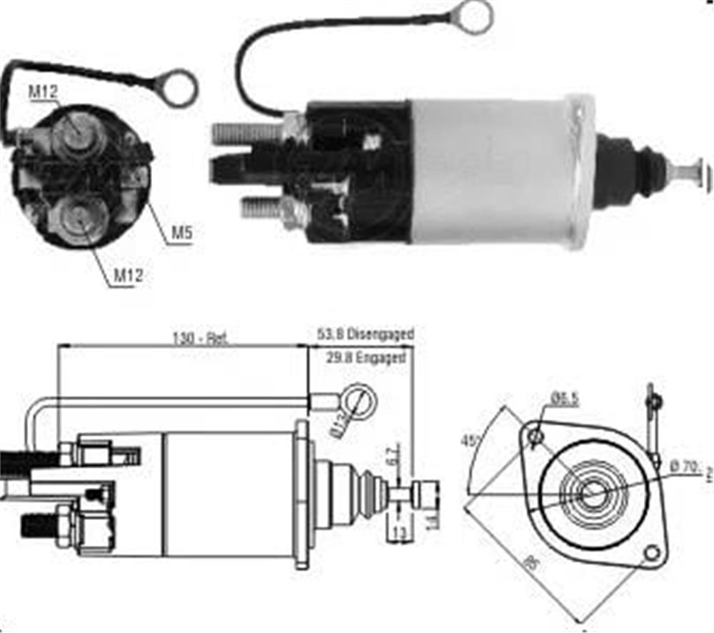 OTOMATİK DELCO TİPİ 12V 39MT MERCEDES / VOLVO CUMMINS