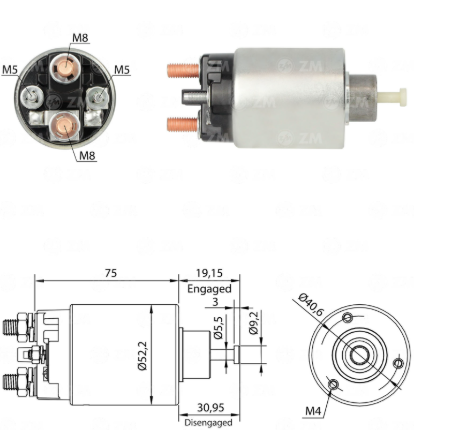 OTOMATİK DELCO TİPİ 12V DAEWOO FORKLIFT / CLARK FO
