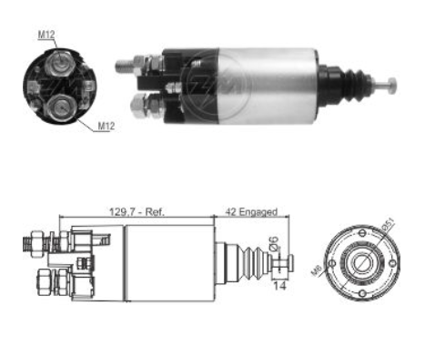 OTOMATİK DELCO TİPİ 24V 39MT MERCEDES ACTROS ( KULAKSIZ )